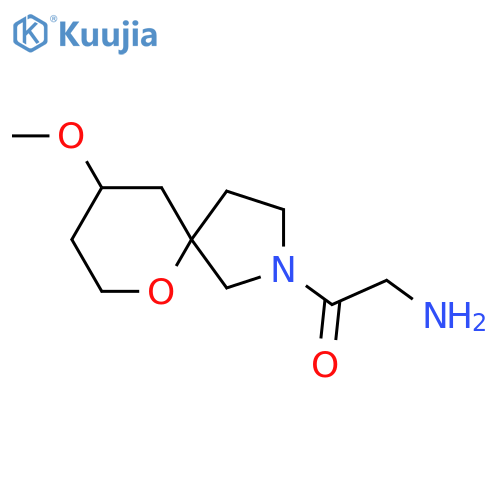 2-Amino-1-(9-methoxy-6-oxa-2-azaspiro[4.5]decan-2-yl)ethan-1-one structure
