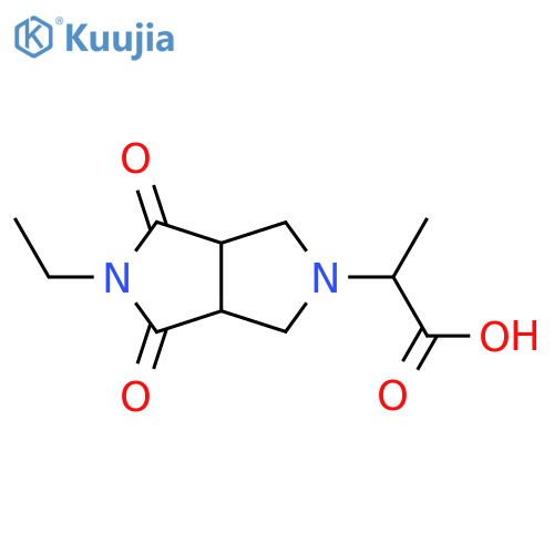 2-(5-ethyl-4,6-dioxohexahydropyrrolo[3,4-c]pyrrol-2(1H)-yl)propanoic acid structure