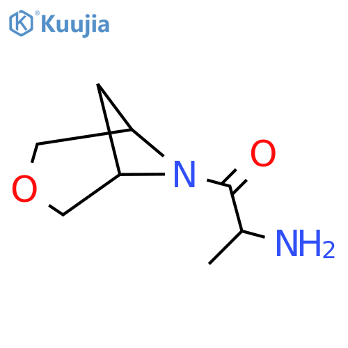 2-Amino-1-(3-oxa-6-azabicyclo[3.1.1]heptan-6-yl)propan-1-one structure