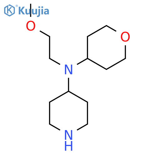 N-(2-Methoxyethyl)-N-(tetrahydro-2H-pyran-4-yl)piperidin-4-amine structure