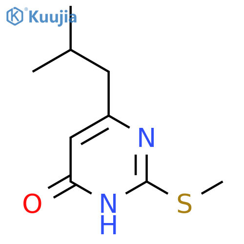 6-isobutyl-2-(methylthio)pyrimidin-4(3H)-one structure