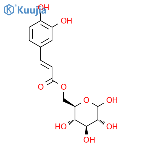 6-O-(E)-Caffeoylglucopyranose structure