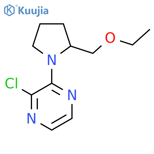 2-Chloro-3-(2-(ethoxymethyl)pyrrolidin-1-yl)pyrazine structure