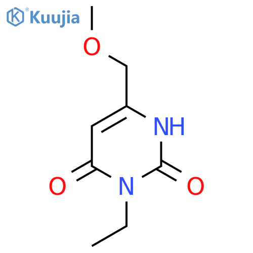 3-Ethyl-6-(methoxymethyl)-1,2,3,4-tetrahydropyrimidine-2,4-dione structure
