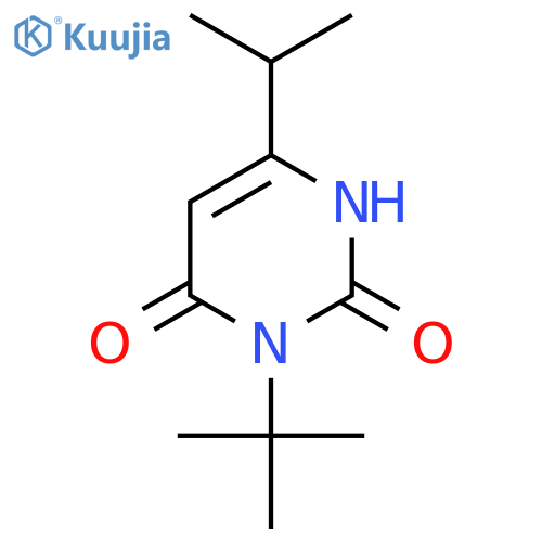 3-Tert-butyl-6-(propan-2-yl)-1,2,3,4-tetrahydropyrimidine-2,4-dione structure