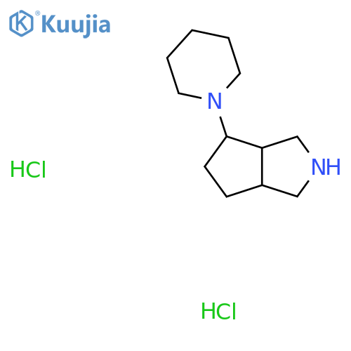 1-{octahydrocyclopenta[c]pyrrol-4-yl}piperidine dihydrochloride structure