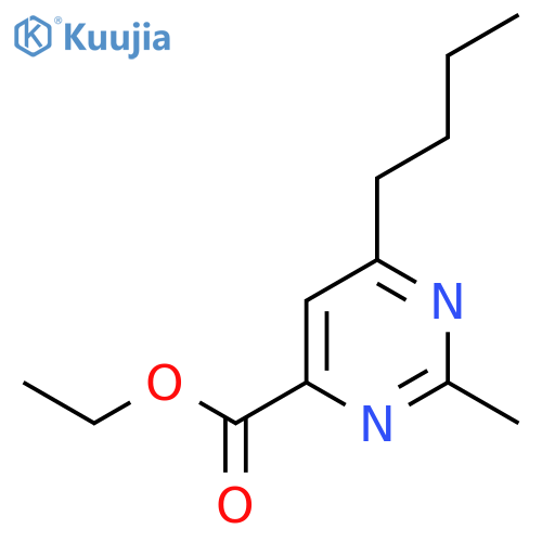 Ethyl 6-butyl-2-methylpyrimidine-4-carboxylate structure