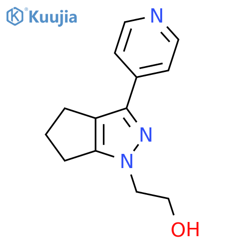 2-(3-(Pyridin-4-yl)-5,6-dihydrocyclopenta[c]pyrazol-1(4H)-yl)ethan-1-ol structure