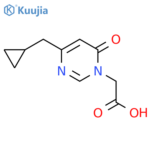 2-(4-(cyclopropylmethyl)-6-oxopyrimidin-1(6H)-yl)acetic acid structure