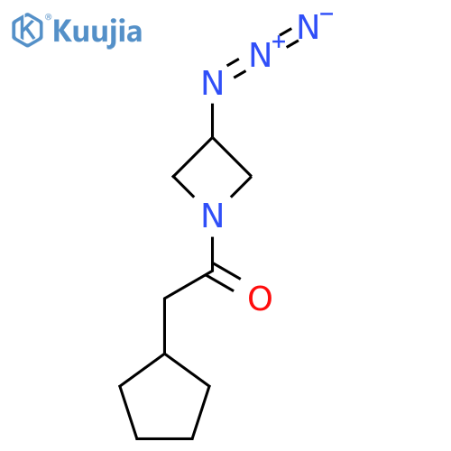 1-(3-Azidoazetidin-1-yl)-2-cyclopentylethan-1-one structure
