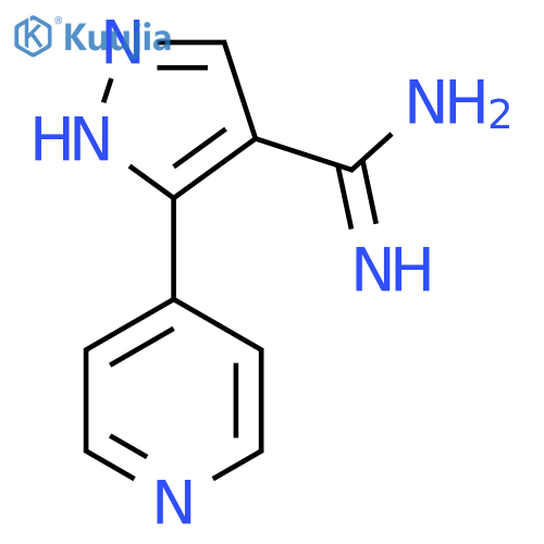 3-(Pyridin-4-yl)-1H-pyrazole-4-carboximidamide structure