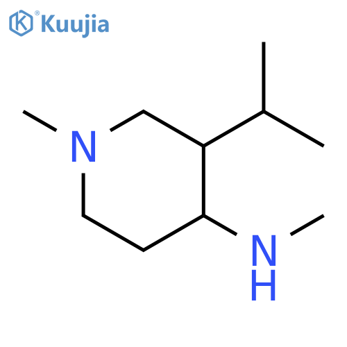 N,1-Dimethyl-3-(1-methylethyl)-4-piperidinamine structure