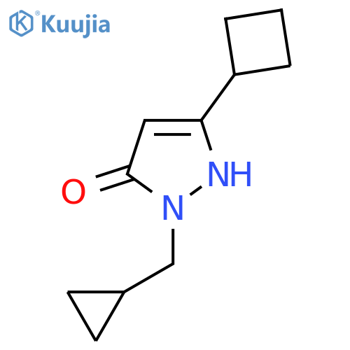 3-cyclobutyl-1-(cyclopropylmethyl)-1H-pyrazol-5-ol structure