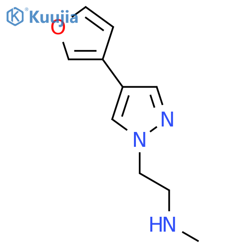 2-(4-(furan-3-yl)-1H-pyrazol-1-yl)-N-methylethan-1-amine structure
