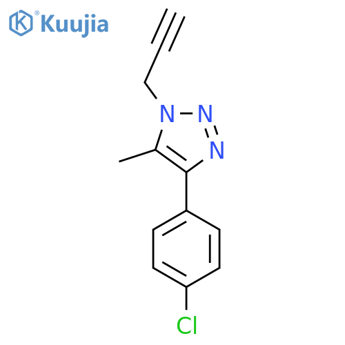 4-(4-chlorophenyl)-5-methyl-1-(prop-2-yn-1-yl)-1H-1,2,3-triazole structure