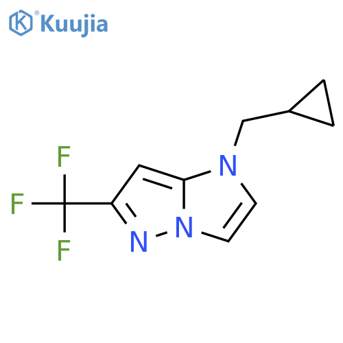 1-(cyclopropylmethyl)-6-(trifluoromethyl)-1H-imidazo[1,2-b]pyrazole structure