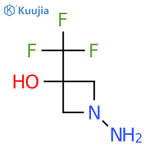 1-Amino-3-(trifluoromethyl)azetidin-3-ol structure