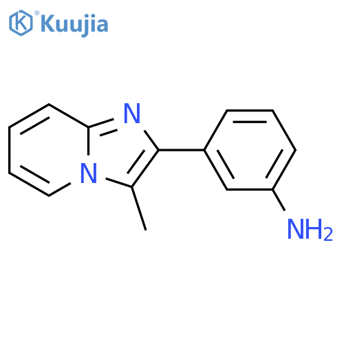 3-{3-methylimidazo1,2-apyridin-2-yl}aniline structure