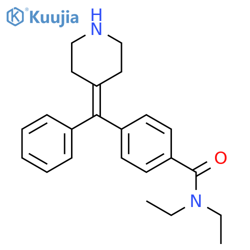 N,N-Diethyl-4-[1-phenyl-1-(4-piperidinylidene)methyl]benzamide structure