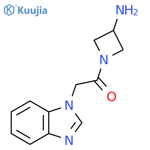 1-(3-Aminoazetidin-1-yl)-2-(1H-benzo[d]imidazol-1-yl)ethan-1-one structure