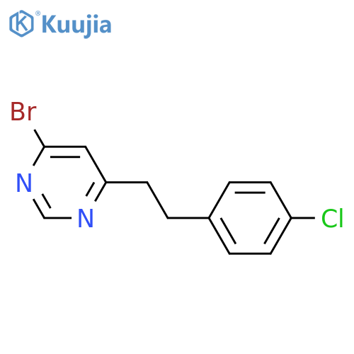 4-Bromo-6-(4-chlorophenethyl)pyrimidine structure