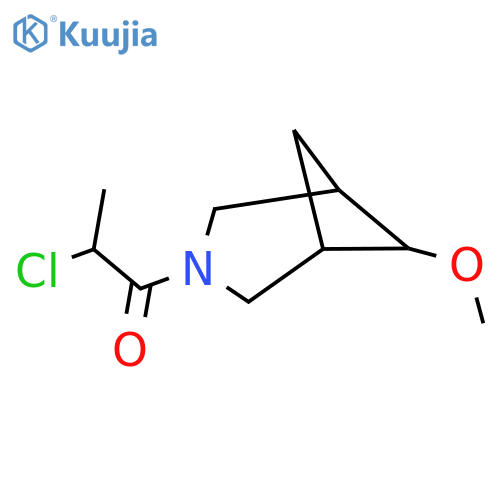 2-Chloro-1-(6-methoxy-3-azabicyclo[3.1.1]heptan-3-yl)propan-1-one structure