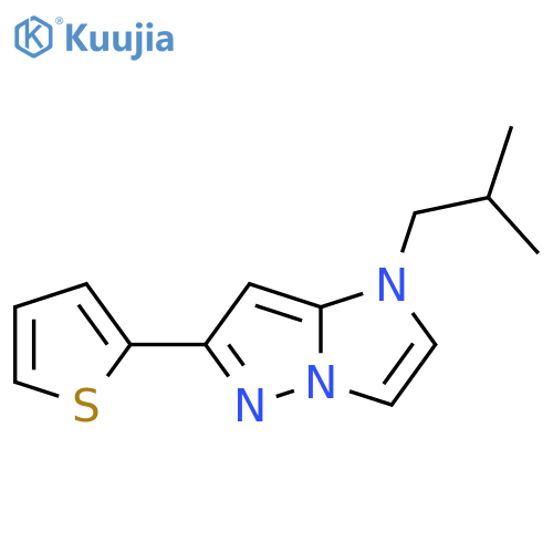 1-isobutyl-6-(thiophen-2-yl)-1H-imidazo[1,2-b]pyrazole structure