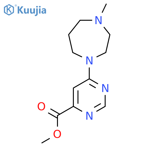 Methyl 6-(4-methyl-1,4-diazepan-1-yl)pyrimidine-4-carboxylate structure