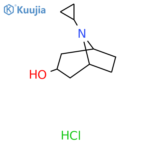 8-Cyclopropyl-8-azabicyclo[3.2.1]octan-3-ol hydrochloride structure