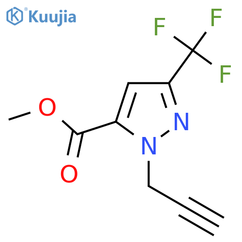 methyl 1-(prop-2-yn-1-yl)-3-(trifluoromethyl)-1H-pyrazole-5-carboxylate structure