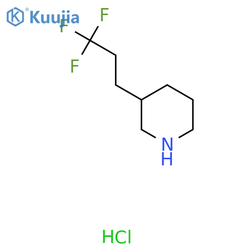3-(3,3,3-Trifluoropropyl)piperidine hydrochloride structure