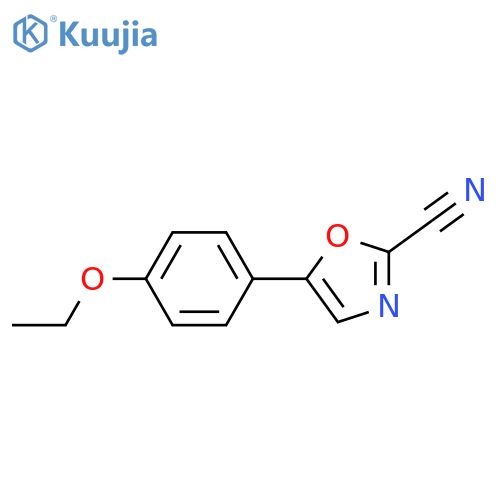 5-(4-Ethoxyphenyl)oxazole-2-carbonitrile structure