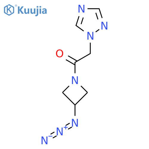 1-(3-Azidoazetidin-1-yl)-2-(1H-1,2,4-triazol-1-yl)ethan-1-one structure
