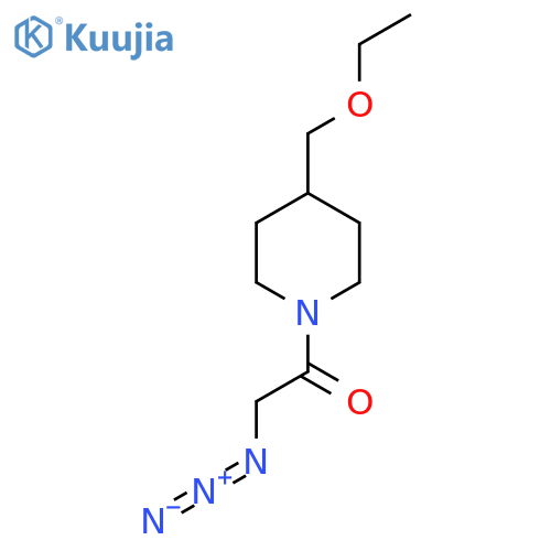 2-Azido-1-(4-(ethoxymethyl)piperidin-1-yl)ethan-1-one structure