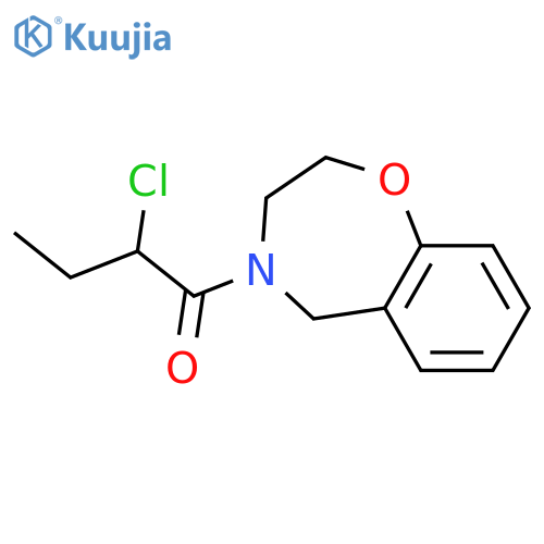 2-chloro-1-(2,3-dihydrobenzo[f][1,4]oxazepin-4(5H)-yl)butan-1-one structure