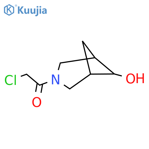 2-Chloro-1-(6-hydroxy-3-azabicyclo[3.1.1]heptan-3-yl)ethan-1-one structure