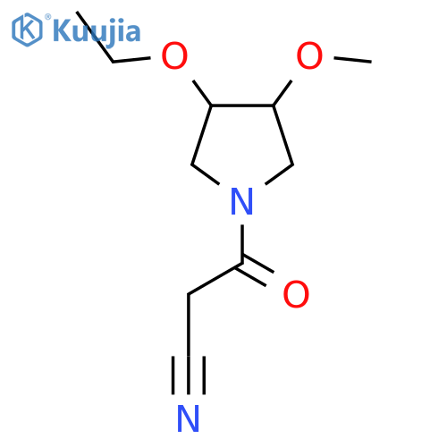 3-(3-Ethoxy-4-methoxypyrrolidin-1-yl)-3-oxopropanenitrile structure