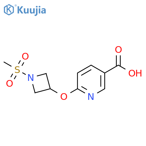6-((1-(Methylsulfonyl)azetidin-3-yl)oxy)nicotinic acid structure
