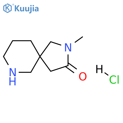 2-methyl-2,7-diazaspiro[4.5]decan-3-one hydrochloride structure