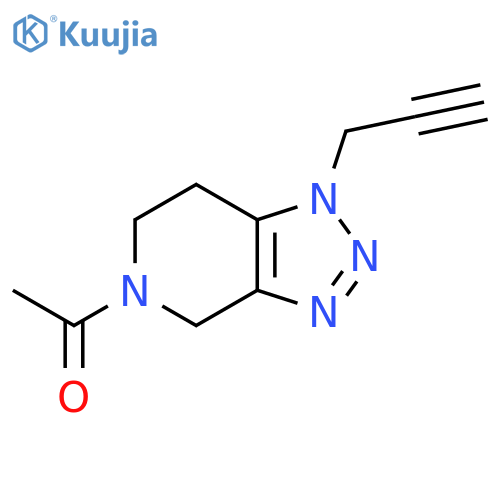 1-[1-(Prop-2-yn-1-yl)-1H,4H,5H,6H,7H-[1,2,3]triazolo[4,5-c]pyridin-5-yl]ethan-1-one structure