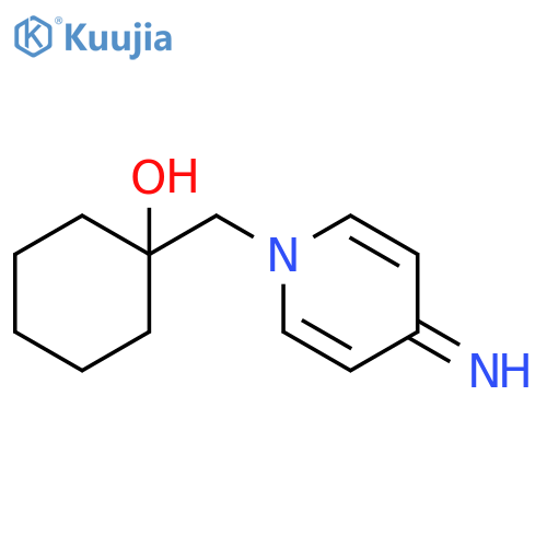 1-(4-imino-1,4-dihydropyridin-1-yl)methylcyclohexan-1-ol structure
