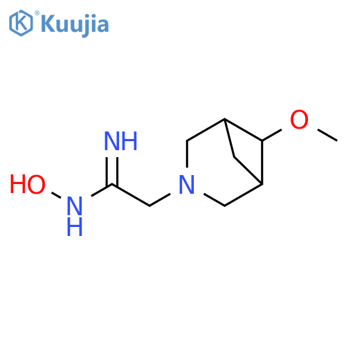 (Z)-N'-hydroxy-2-(6-methoxy-3-azabicyclo[3.1.1]heptan-3-yl)acetimidamide structure