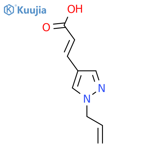 (2E)-3-[1-(prop-2-en-1-yl)-1H-pyrazol-4-yl]prop-2-enoic acid structure