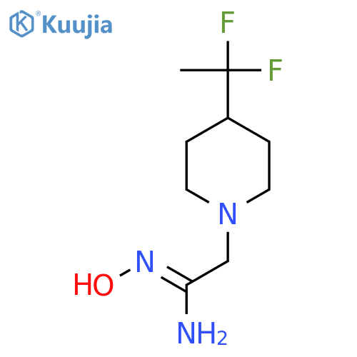 (Z)-2-(4-(1,1-difluoroethyl)piperidin-1-yl)-N'-hydroxyacetimidamide structure