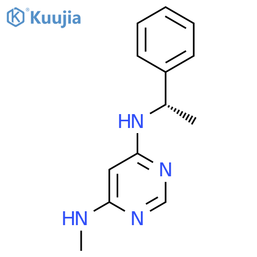 (S)-N4-Methyl-N6-(1-phenylethyl)pyrimidine-4,6-diamine structure