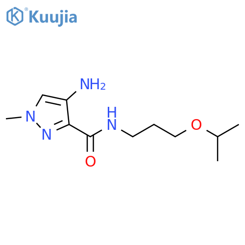 1H-Pyrazole-3-carboxamide, 4-amino-1-methyl-N-[3-(1-methylethoxy)propyl]- structure