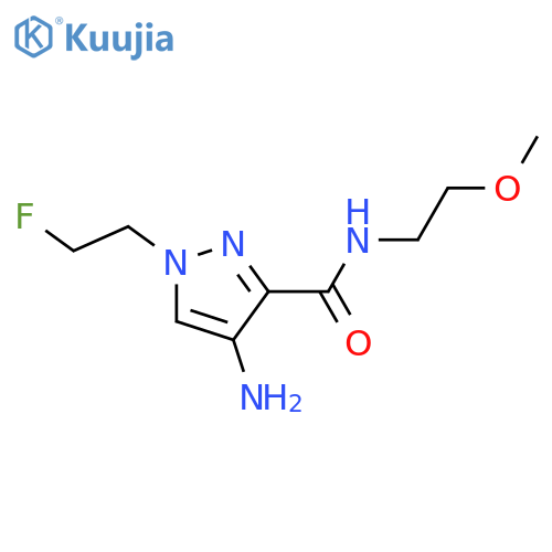 1H-Pyrazole-3-carboxamide, 4-amino-1-(2-fluoroethyl)-N-(2-methoxyethyl)- structure