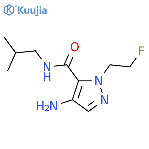 1H-Pyrazole-5-carboxamide, 4-amino-1-(2-fluoroethyl)-N-(2-methylpropyl)- structure