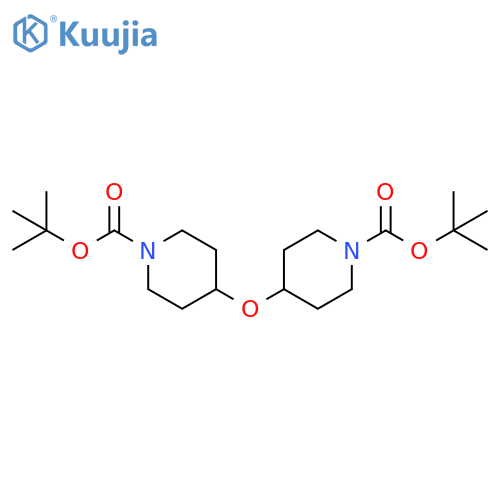 di-tert-butyl 4,4'-oxybis(piperidine-1-carboxylate) structure