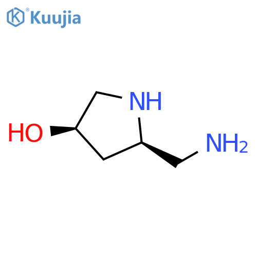 3-Pyrrolidinol, 5-(aminomethyl)-, (3R,5R)-rel- structure